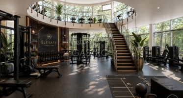 Premium-Fläche für modernes Fitness-, Health- 