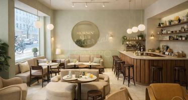 Hochwertige Gastronomiefläche für Frühstück 